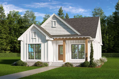 Modern Farmhouse House Plan #041-00036 Elevation Photo