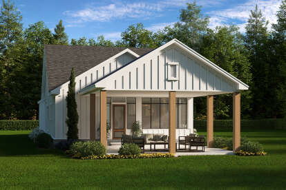Modern Farmhouse House Plan #041-00036 Elevation Photo