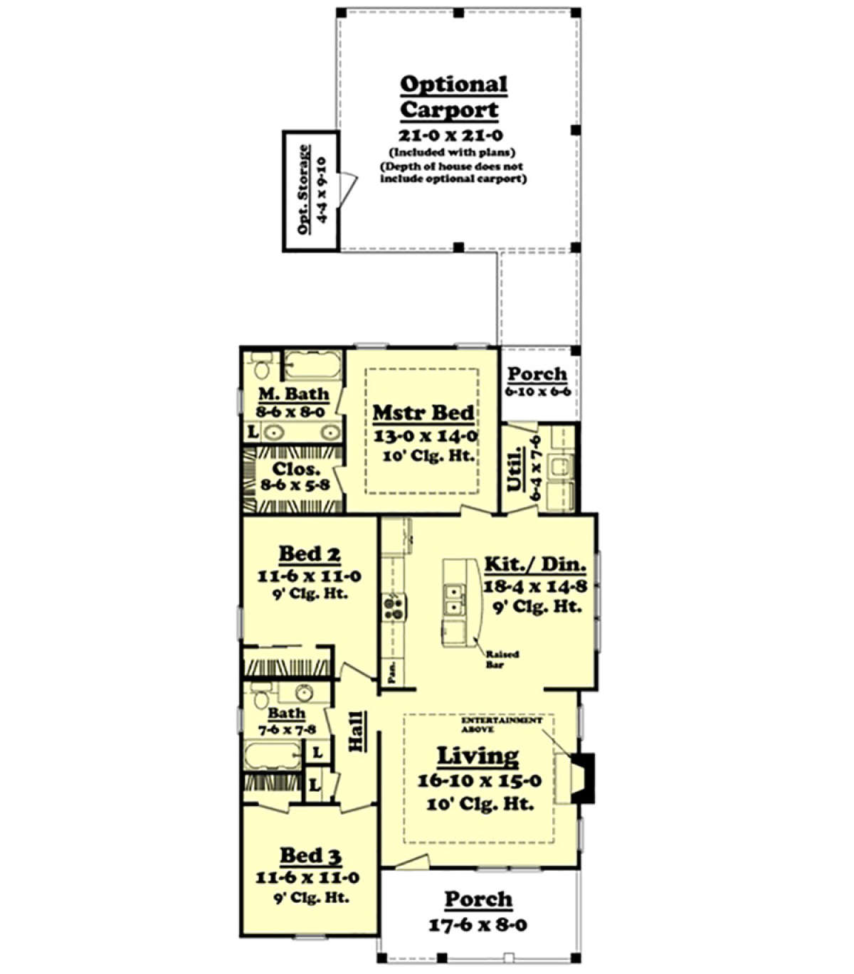 Main Floor for House Plan #041-00037