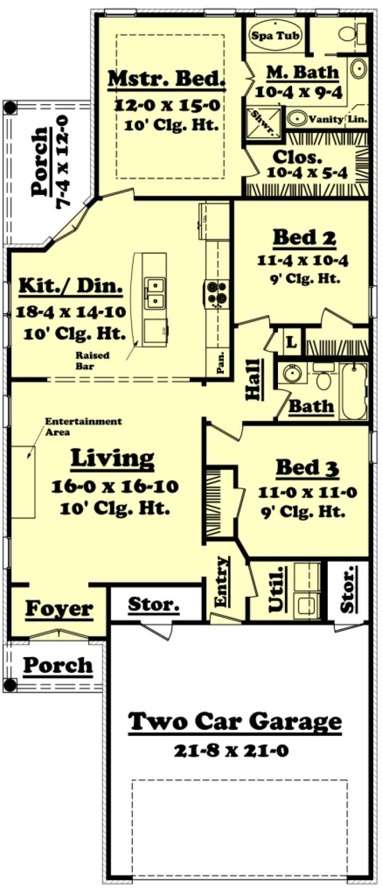 House Plan House Plan #10147 Drawing 1