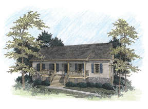 Traditional House Plan #036-00046 Elevation Photo