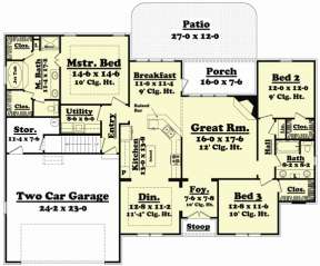 Main Floor for House Plan #041-00044
