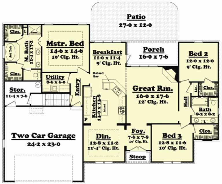 House Plan House Plan #10153 Drawing 1