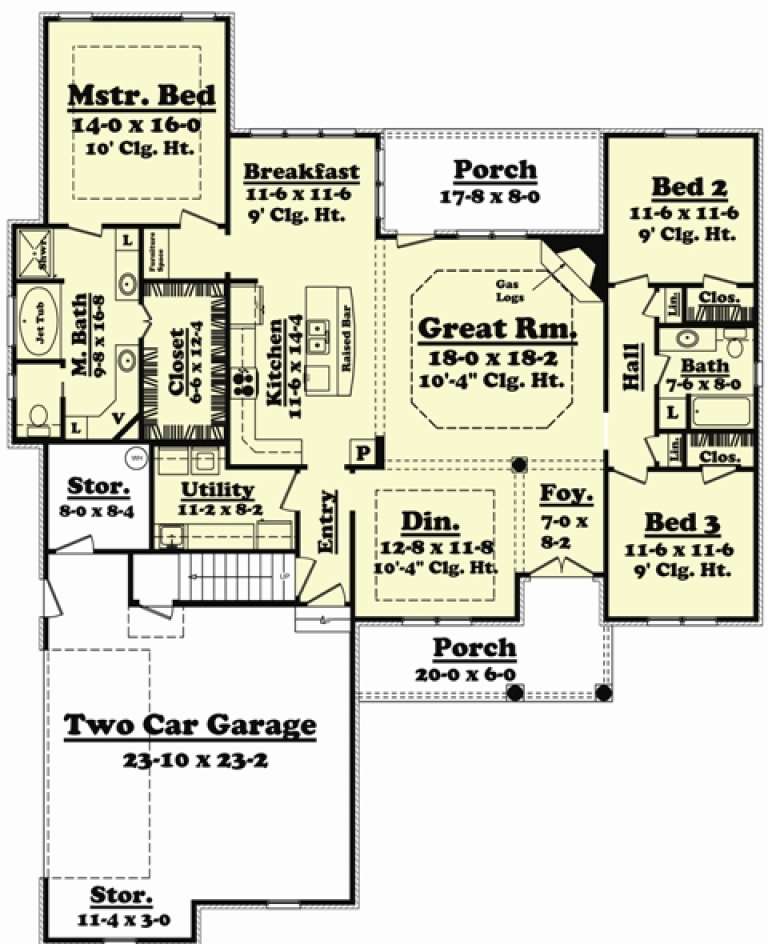House Plan House Plan #10154 Drawing 1