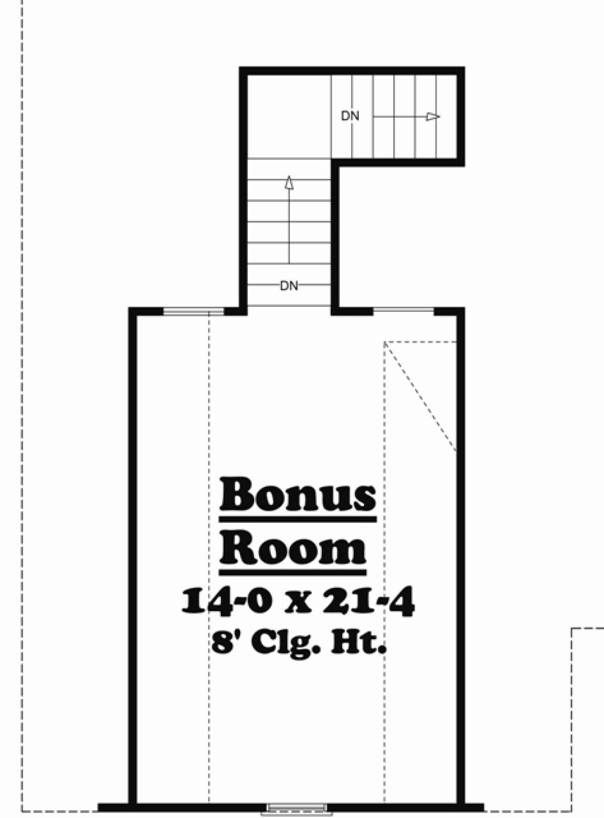 Bonus Room for House Plan #041-00047