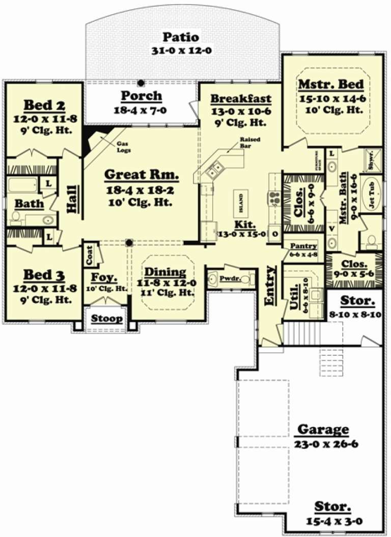 House Plan House Plan #10157 Drawing 1