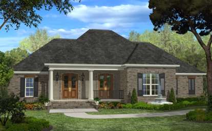 4 Bed, 3 Bath, 2400 Square Foot House Plan - #041-00050