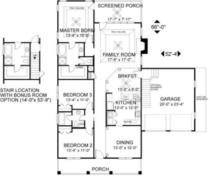 Floorplan for House Plan #036-00047