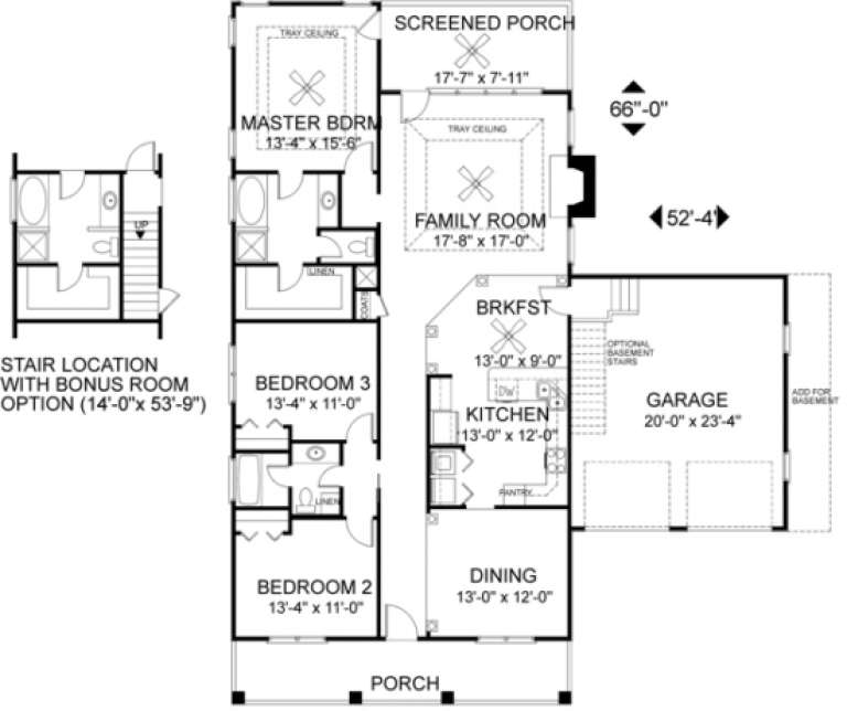 House Plan House Plan #1016 Drawing 1