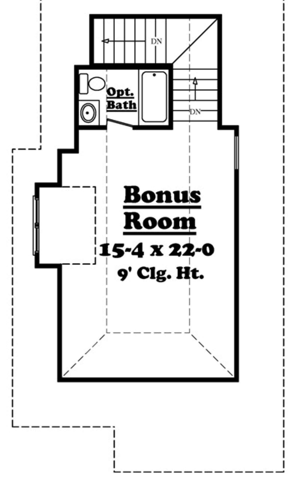 Bonus Room for House Plan #041-00051