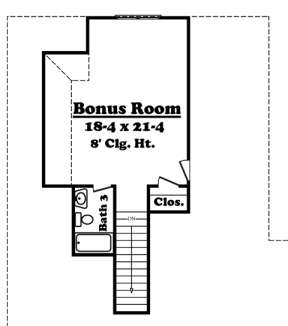 Bonus Room for House Plan #041-00052