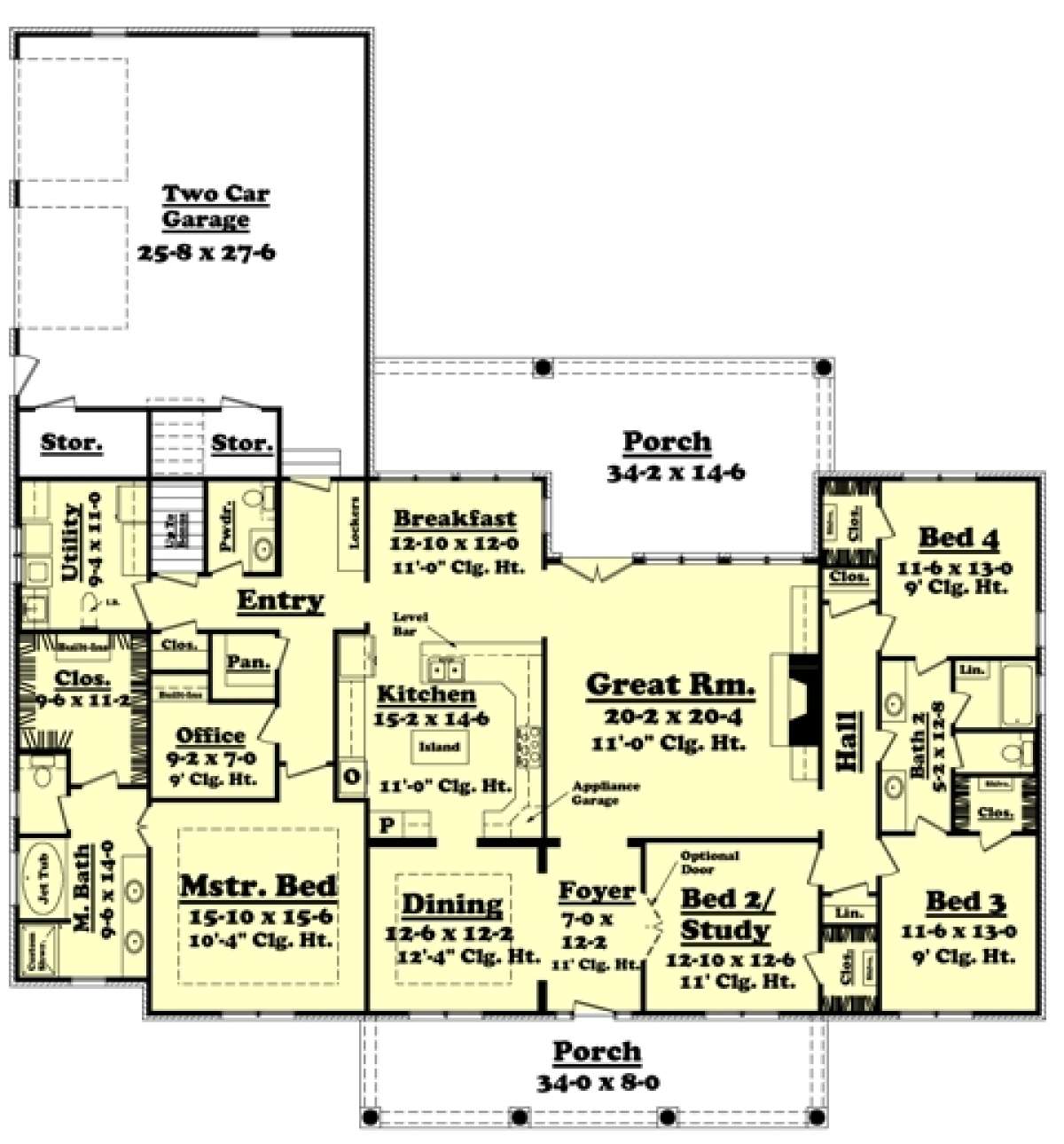 Main Floor for House Plan #041-00053