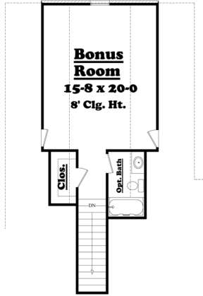 Bonus Room for House Plan #041-00053