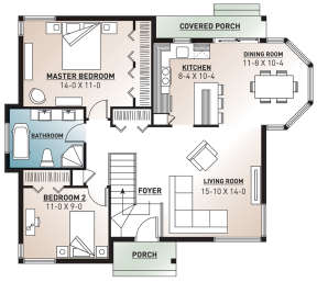 Main Floor for House Plan #034-00237