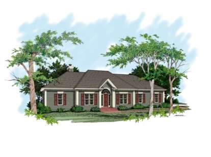 3 Bed, 2 Bath, 1886 Square Foot House Plan - #036-00050
