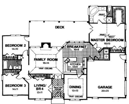 Floorplan for House Plan #036-00050
