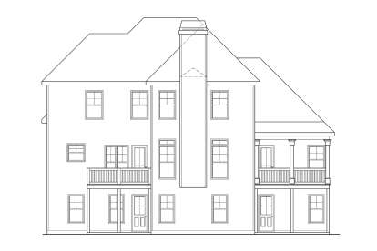 Southern House Plan #009-00085 Elevation Photo