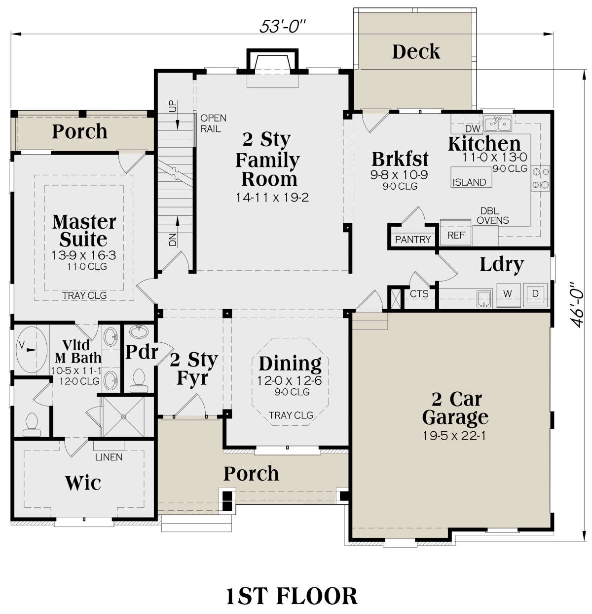 Main Floor for House Plan #009-00085
