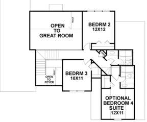 Second Floor for House Plan #036-00052