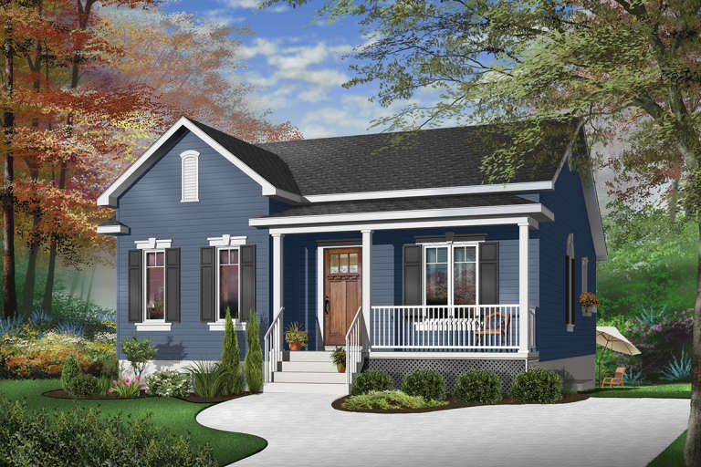 Country House Plan #034-00270 Elevation Photo