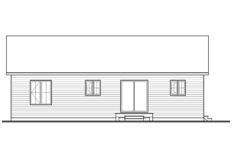 Ranch House Plan #034-00271 Elevation Photo