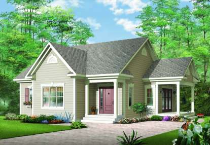 Country House Plan #034-00273 Elevation Photo