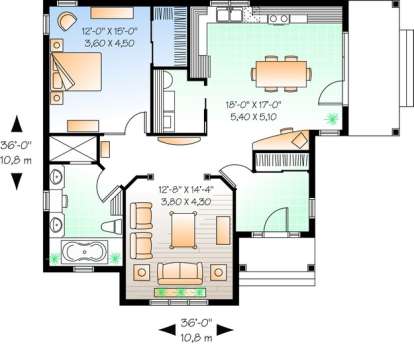 House Plan House Plan #10213 Drawing 1