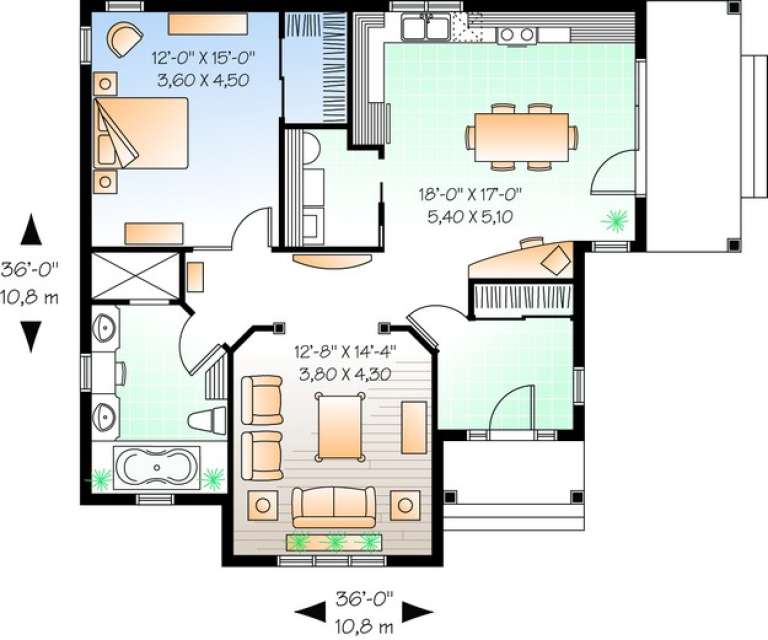 House Plan House Plan #10213 Drawing 1