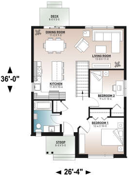 Main Floor for House Plan #034-00279