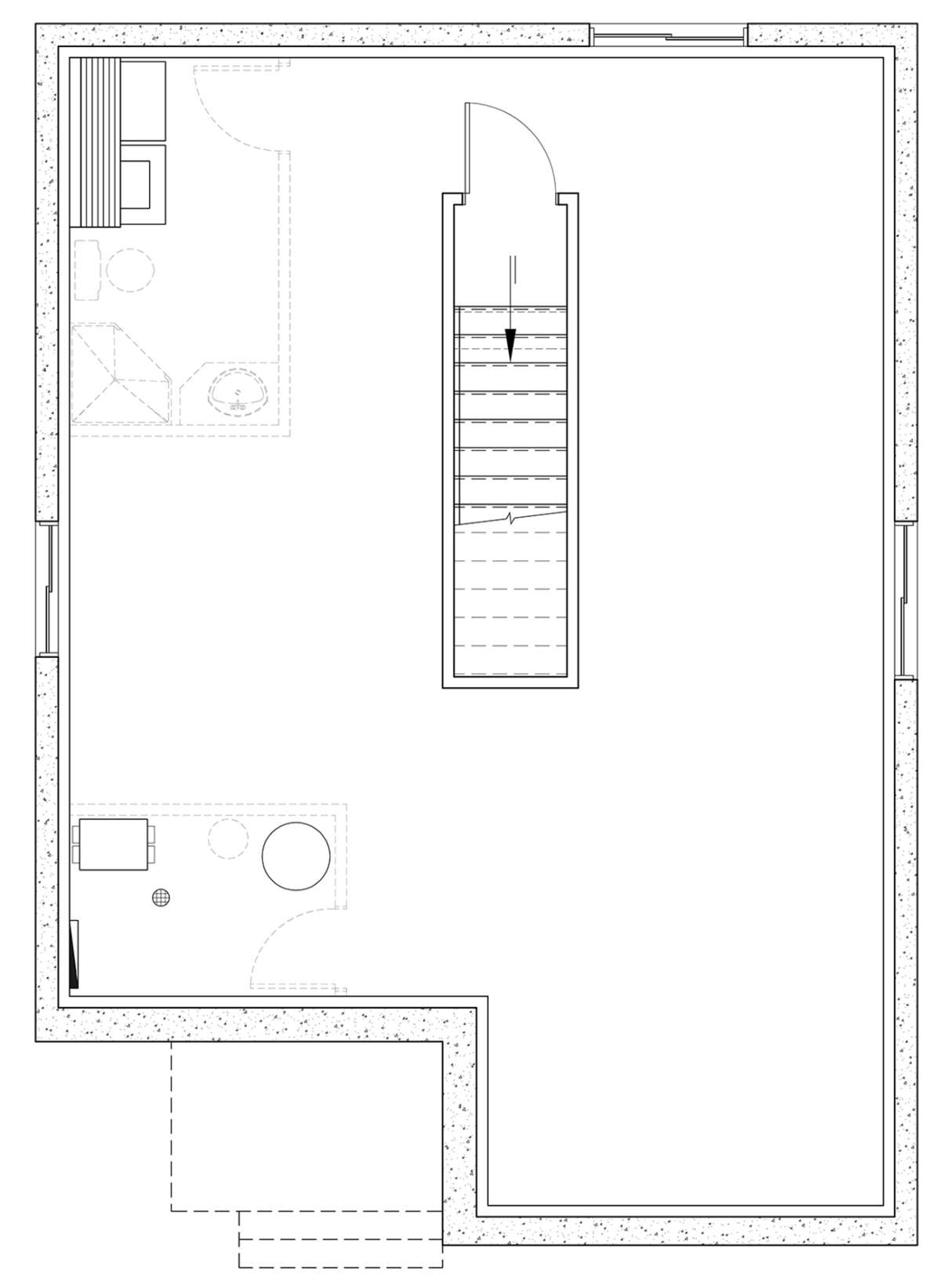 Basement for House Plan #034-00279