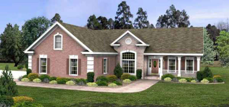 Traditional House Plan #036-00053 Elevation Photo