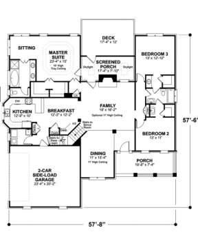 Floorplan for House Plan #036-00053