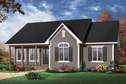 Country House Plan #034-00280 Elevation Photo