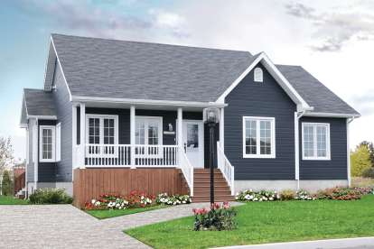 3 Bed, 1 Bath, 1378 Square Foot House Plan - #034-00280