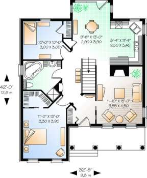 Main Floor for House Plan #034-00283