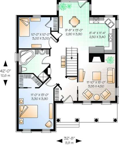 House Plan House Plan #10223 Drawing 1