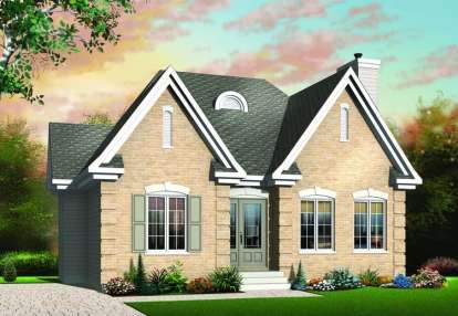 European House Plan #034-00285 Elevation Photo