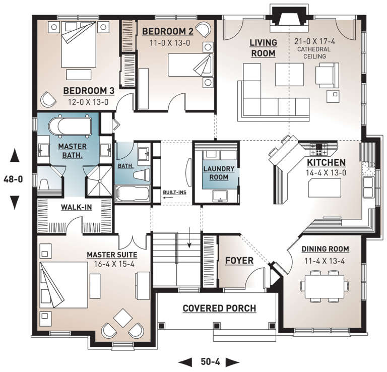 House Plan House Plan #10227 Drawing 1