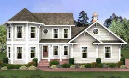 4 Bed, 3 Bath, 1897 Square Foot House Plan - #036-00054