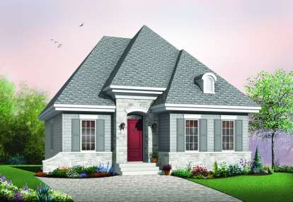 European House Plan #034-00292 Elevation Photo