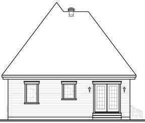 Narrow Lot House Plan #034-00292 Elevation Photo