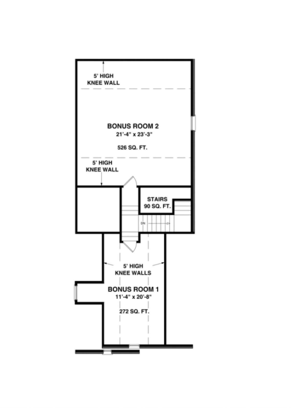 Bonus Floor for House Plan #036-00055