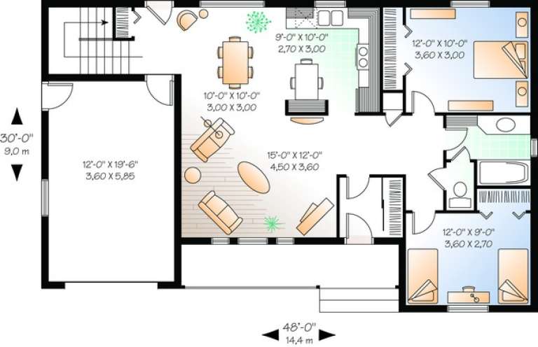 House Plan House Plan #10244 Drawing 1
