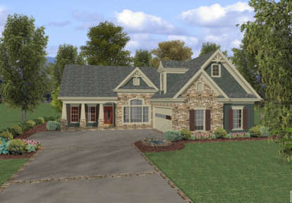 Craftsman House Plan #036-00056 Elevation Photo