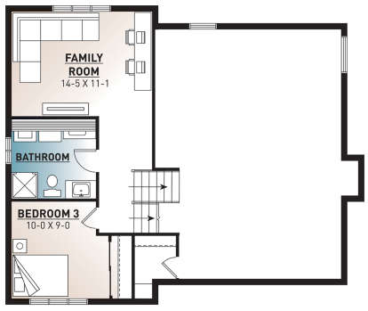 Second Floor for House Plan #034-00318