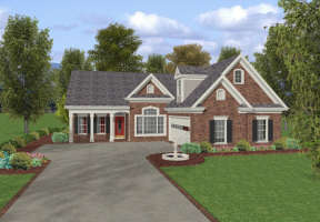 Traditional House Plan #036-00057 Elevation Photo