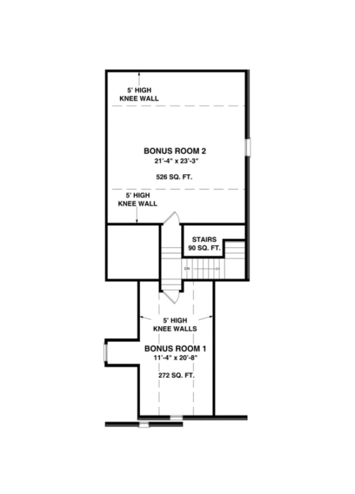 Bonus Floor for House Plan #036-00057