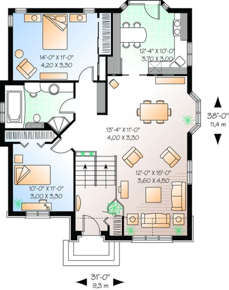 House Plan House Plan #10263 Drawing 1