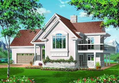 Northwest House Plan #034-00351 Elevation Photo