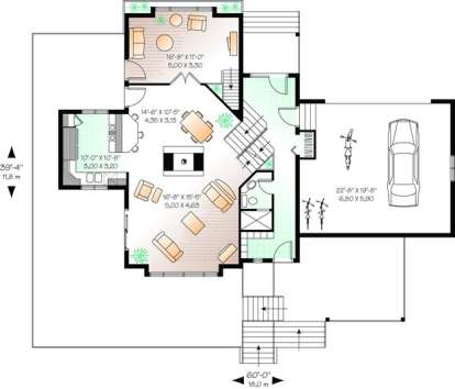 Floorplan 2 for House Plan #034-00351